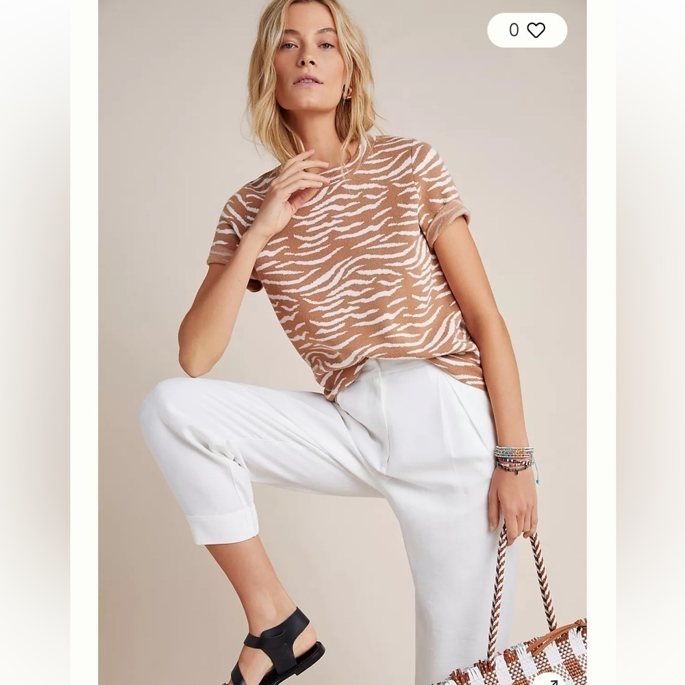 Anthropologie Evanna Sweater Tee